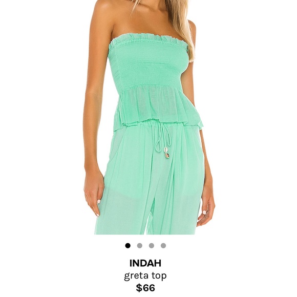 BNWT Indah Greta Strapless Top Mint sz Small - Picture 3 of 4